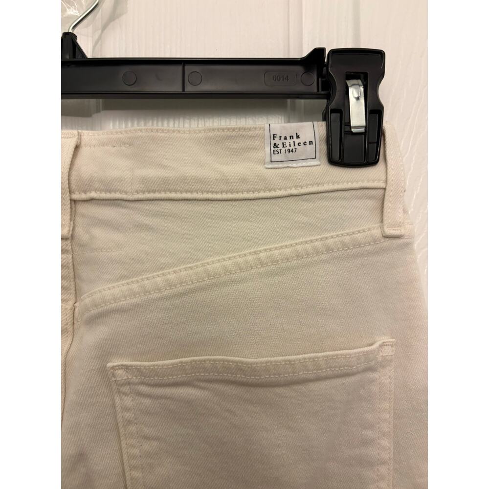 Frank & Eileen White Monaghan Frayed Hem Jeans Size 29 - Picture 6 of 9